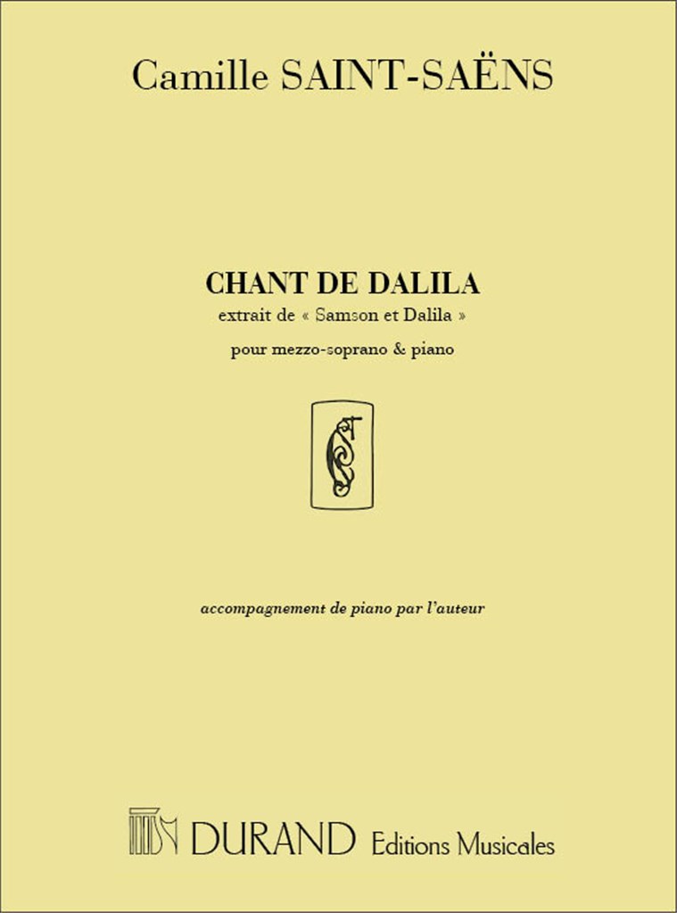 Samson Et Dalila N 6 Fr-All Mezzo En Mi (Print